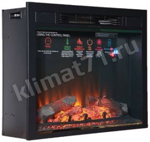 Inter Flame Sirius 30  LED FX Black/Brass