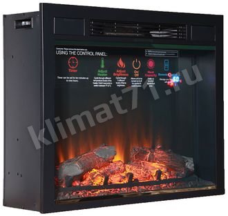 Inter Flame Sirius 30 LED FX Black/Brass Inter Flame Sirius 30 LED FX Black/Brass