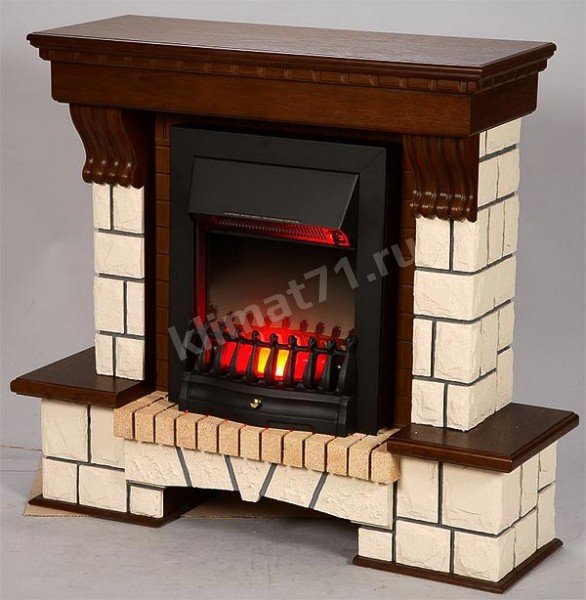 Inter Flame Экстер Классика под очаг Fobos (Black, Brass) Inter Flame Экстер Классика под очаг Fobos (Black, Brass)