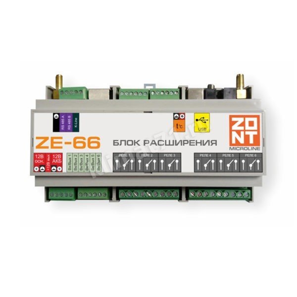ZONT ZE-66 (739) Модуль расширения для универсальных контроллеров ZONT ZE-66 (739) Модуль расширения для универсальных контроллеров